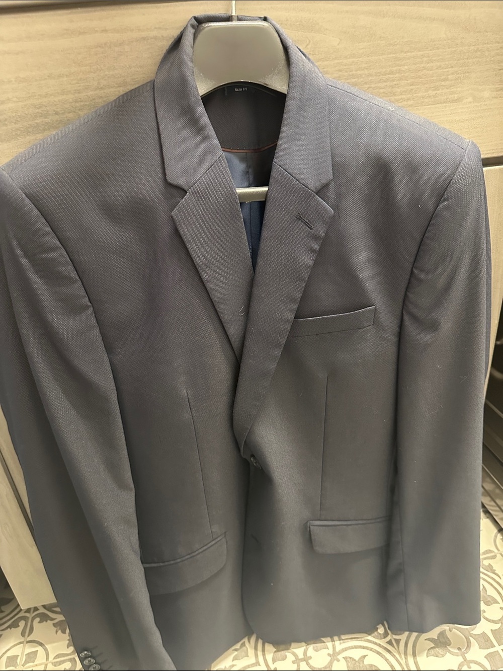 Perry Ellis Charcoal Single-Breasted Sport Coat